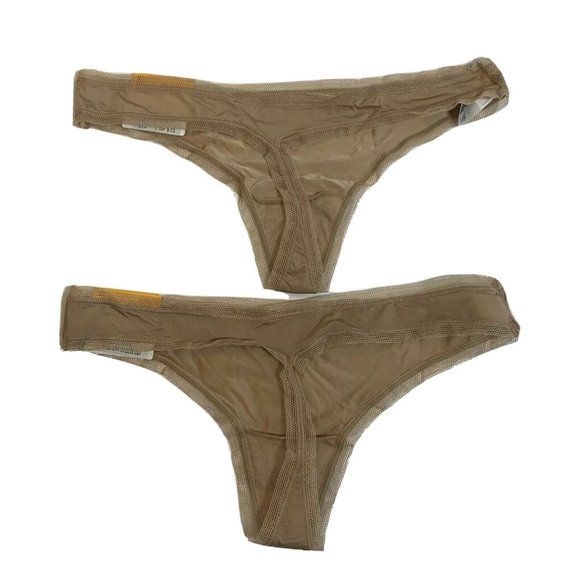 DKNY Litewear Thong - DK5001 Tan Size Small S New - Picture 2 of 6